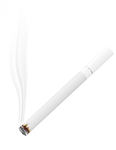 White cigarette vector illustration