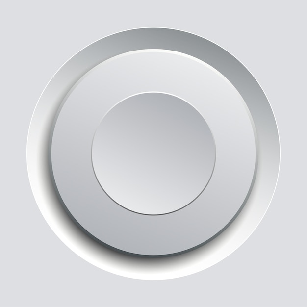 White circle plastic button background