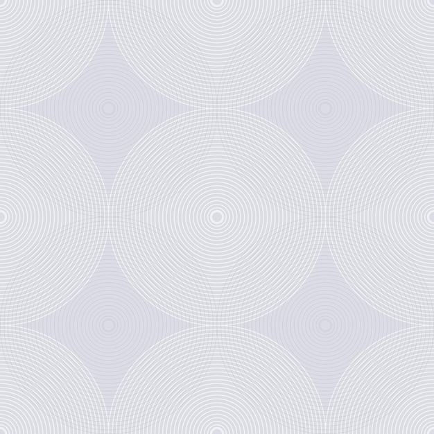 Vector white circle seamless pattern