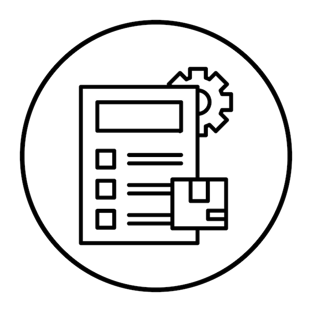 プロジェクトと書かれた紙の塊をつけた白いサークル