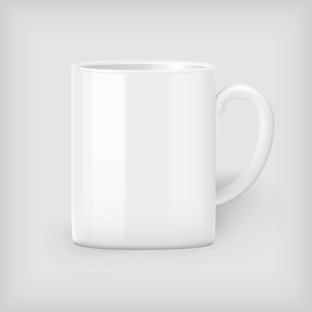 White coffee mug mock up, corporate identity