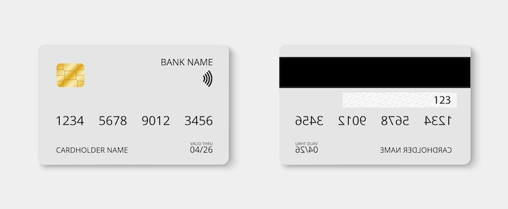 Vector white credit card vector mockup vector eps 10