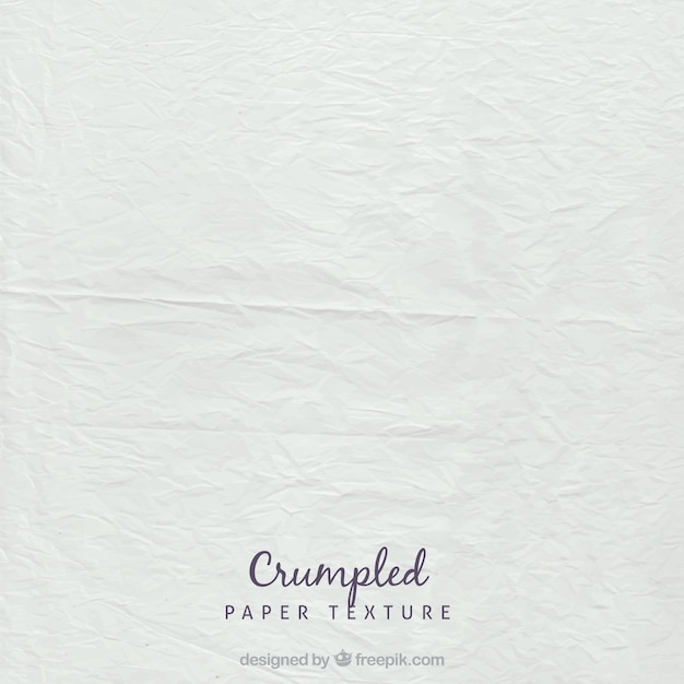 Vector white crumpled sheet texture