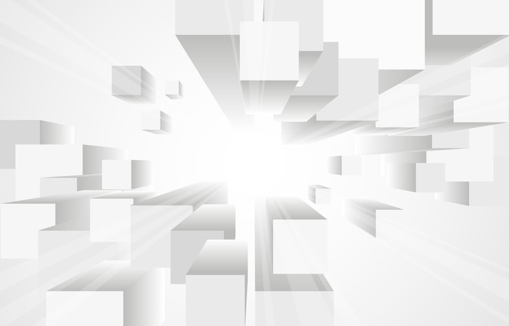 Vector a white cube with the word z on it