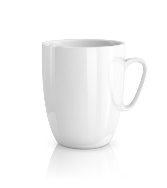 Vector white cup