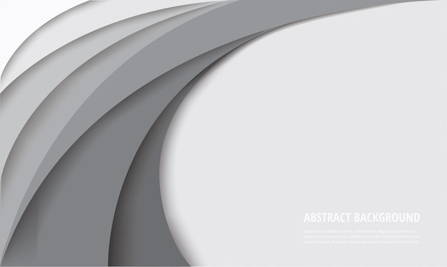 Vector white curve template background