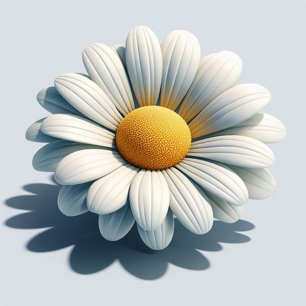 Vector a white daisy with a sunflower on it