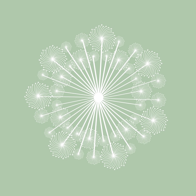 White dandelion icon