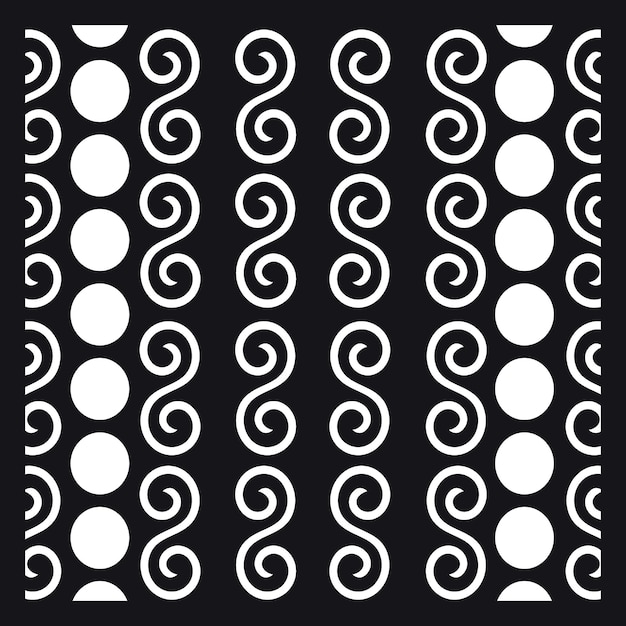 Bianco decorativo die cut seamless pattern