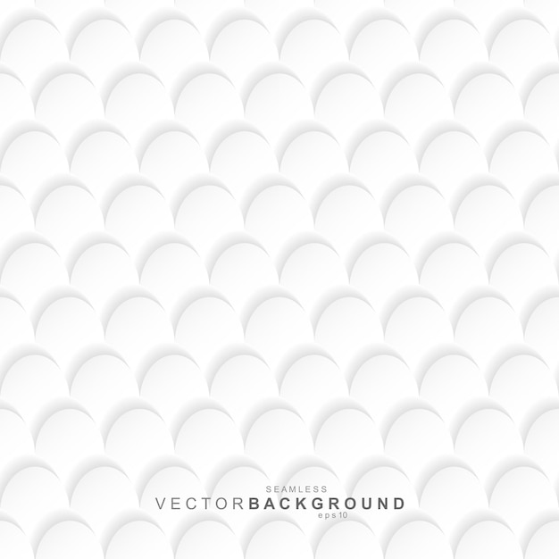 White decorative texture seamless vectror background Contemporary art design Repeatable 3d pattern