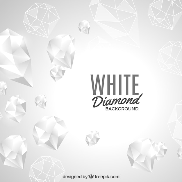 Vector white diamond background