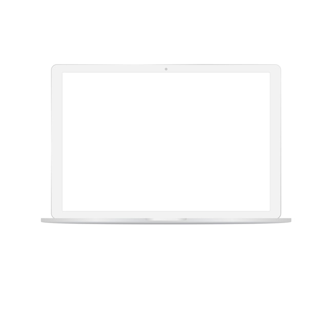 White digital laptop