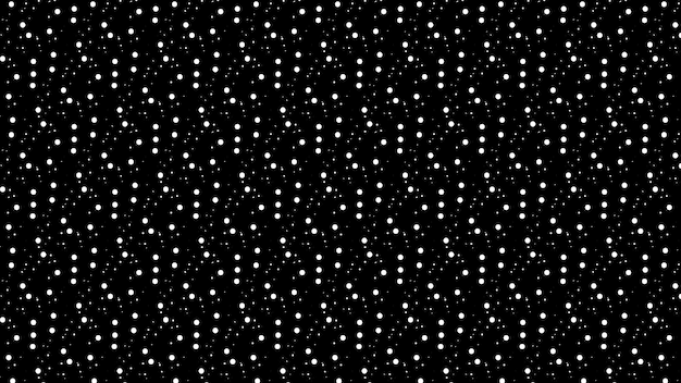 White dots in black background