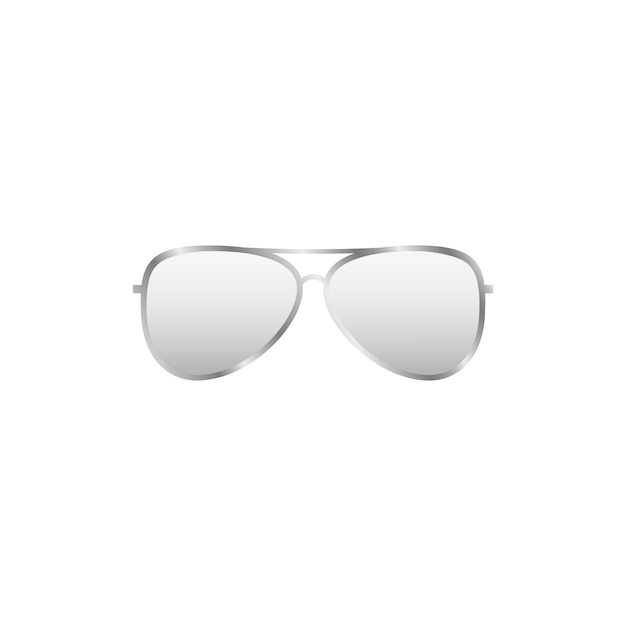 Vettore occhiali da sole eleganza bianca accessorio ottico per proteggere gli occhi
