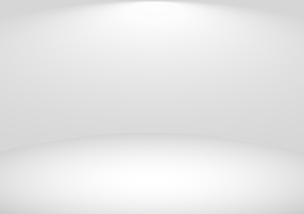 Vector white empty studio background with spotlight vector