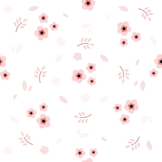 흰 꽃 패턴