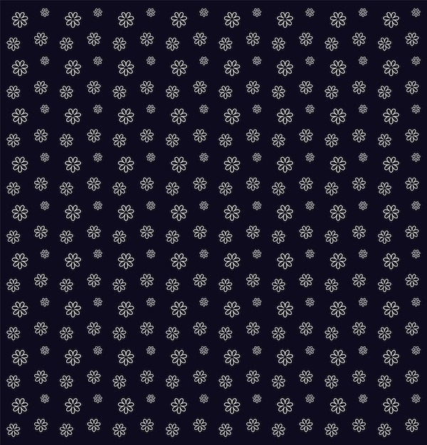 Fiori bianchi su sfondo blu scuro illustrazione vettoriale