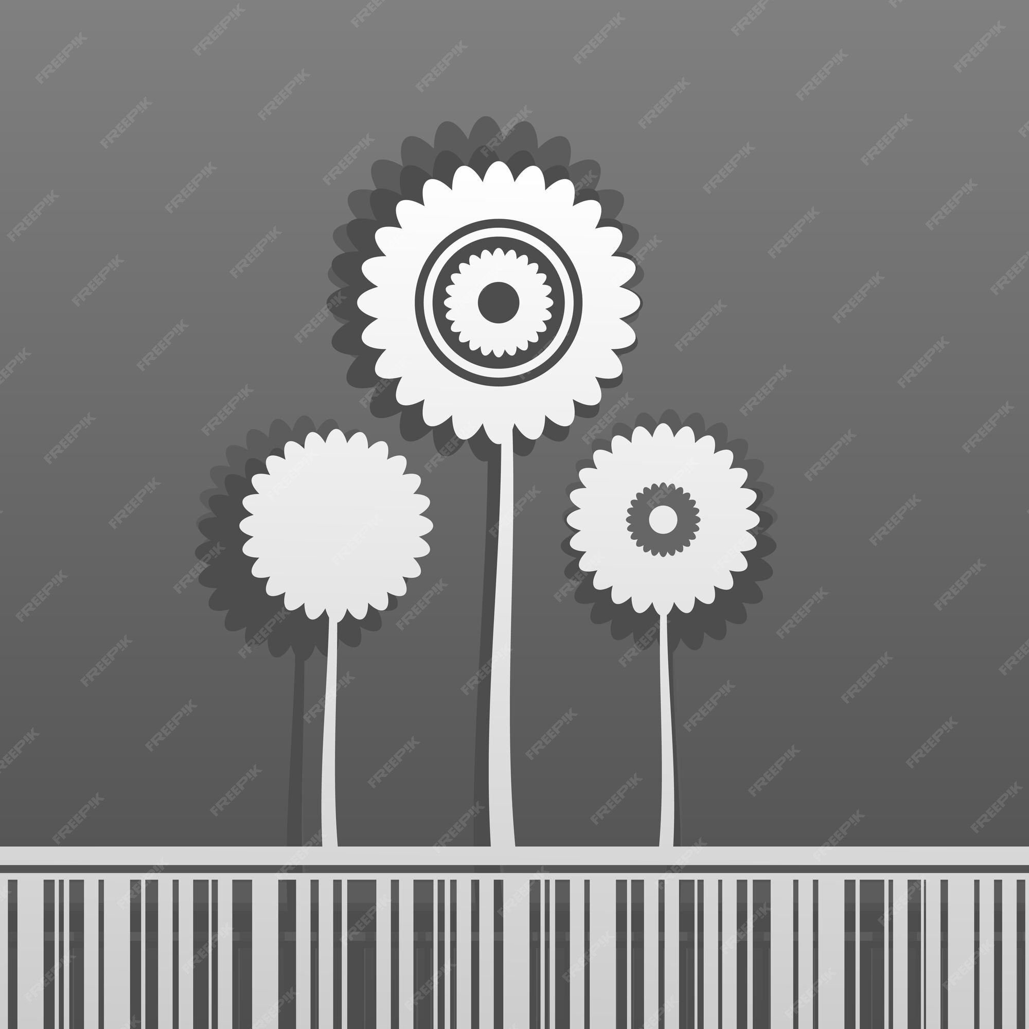 Premium Vector | White flowers