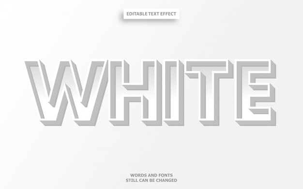 White font effect