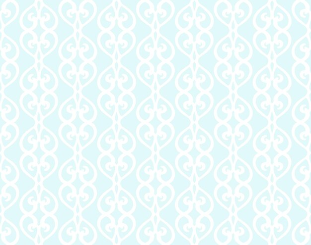 White forged lacing seamless pattern on blue editable