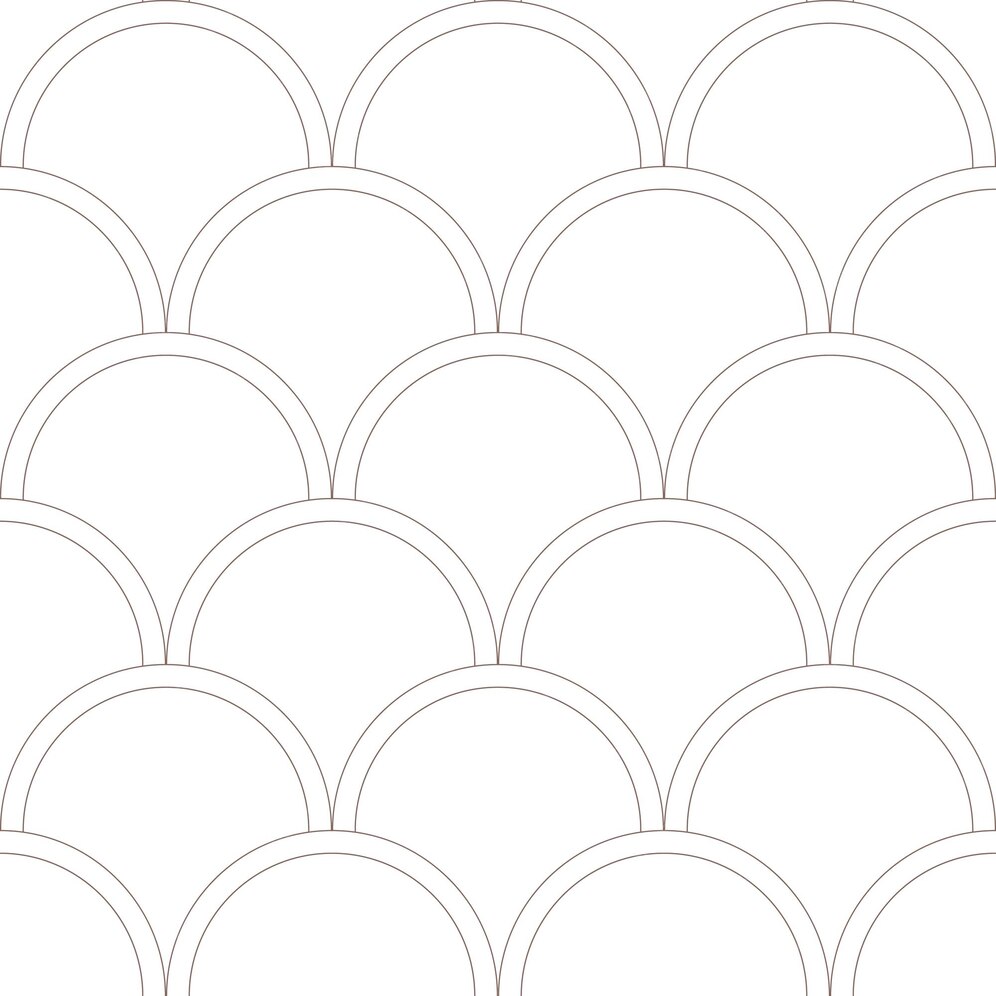 Premium Vector White geometric fish scale pattern minimalist vector