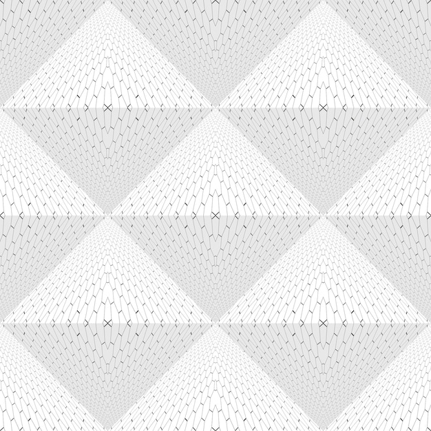 White geometric illusion pattern  seamless vector background