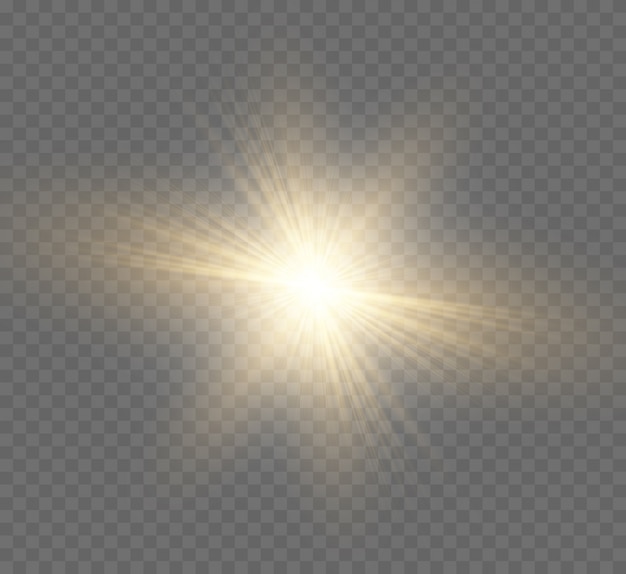 Vector white glowing light explodes on a transparent background. sparkling magical dust particles. bright star. transparent shining sun, bright flash. sparkles. to center a bright flash.