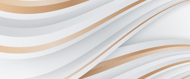 white and gold abstract banner with shapes for business banner formal backdrop prestigious voucher luxe invite wallpaper and background