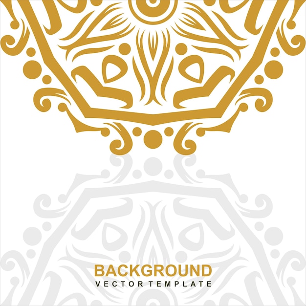 A white and gold background with a gold design.