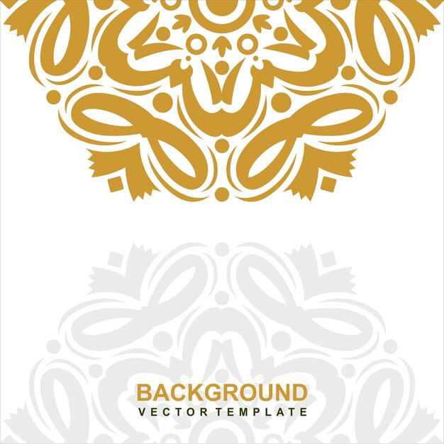 A white and gold background with a gold design.
