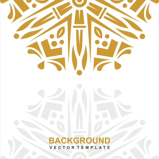 A white and gold card with a gold design and the words background.