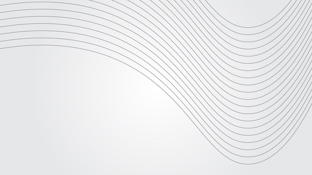 White gradient background with dynamic curve line wallpaper vector image for backdrop or presentatio