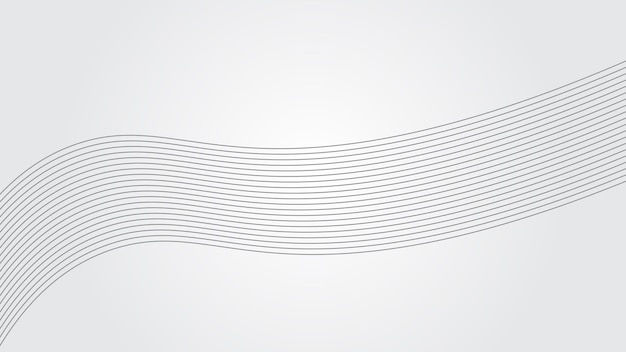 White gradient background with dynamic curve line wallpaper vector image for backdrop or presentatio