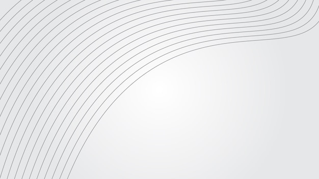 White gradient background with dynamic curve line wallpaper vector image for backdrop or presentatio