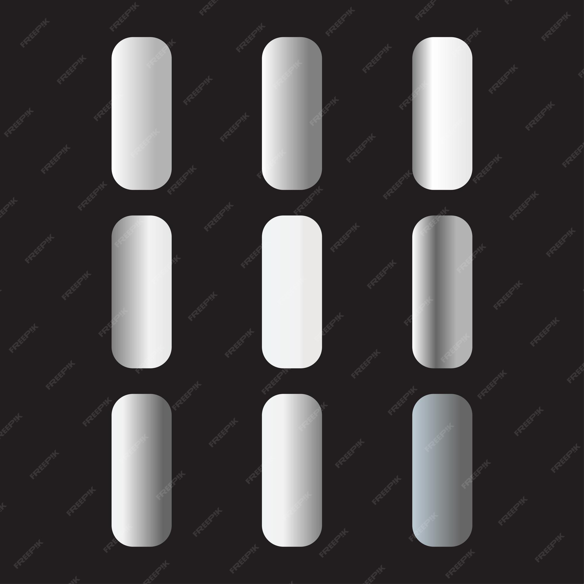 Premium Vector | White gradients set