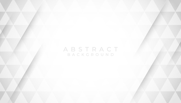 White and gray geometric pattern background vector