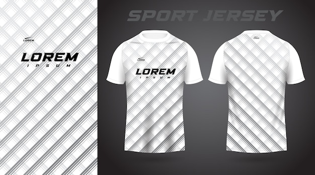 white and gray shirt sport jersey design