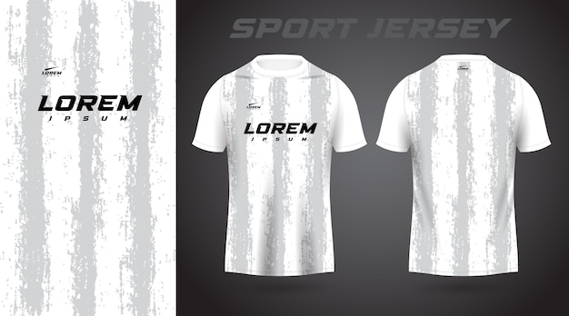 white and gray shirt sport jersey design