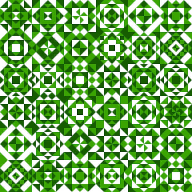 White and green ceramic tile pattern background