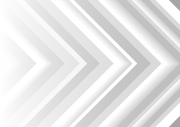 White and grey arrows dynamic abstract background