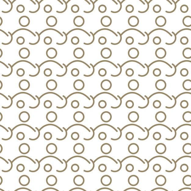 white half circle abstract shape seamless pattern