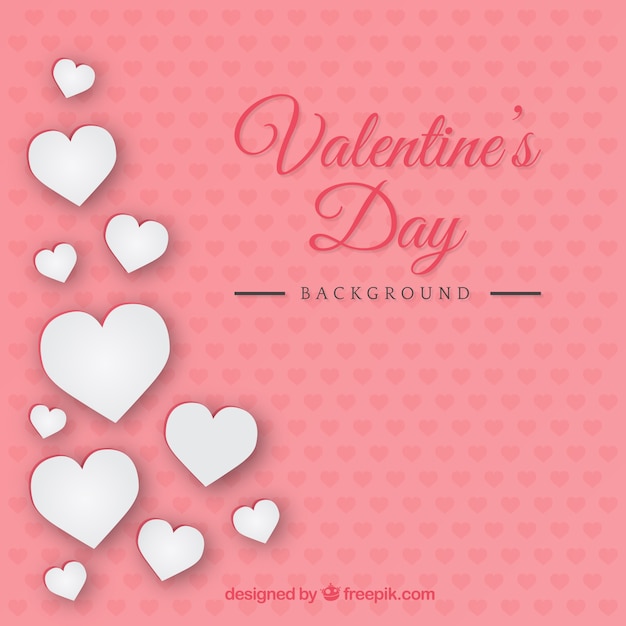 White harts valentine day background