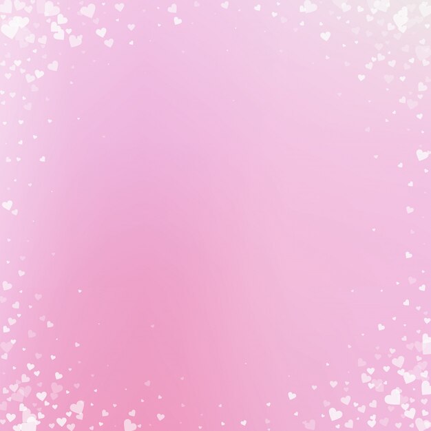 Coriandoli di cuore bianco amore.