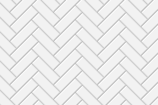 Vector white herringbone metro tile wall texture kitchen or bathroom decoration seamless pattern