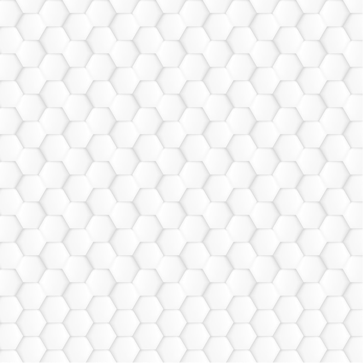 Vector white hexagon geometric pattern use for print and fashion