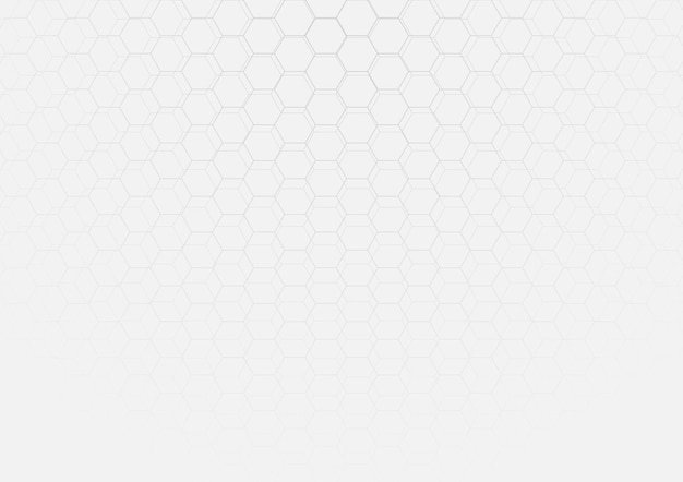 White hexagon line geometric background