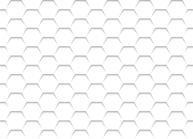 White Honeycomb Grid Texture