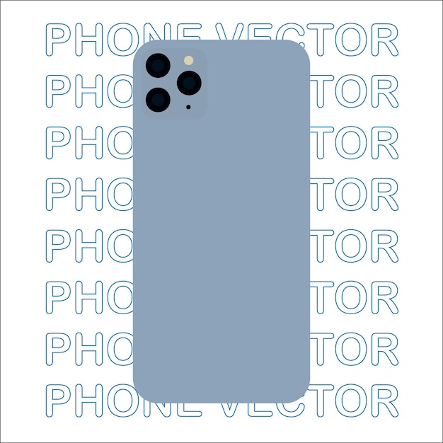 a white iphone with blue on the back of it