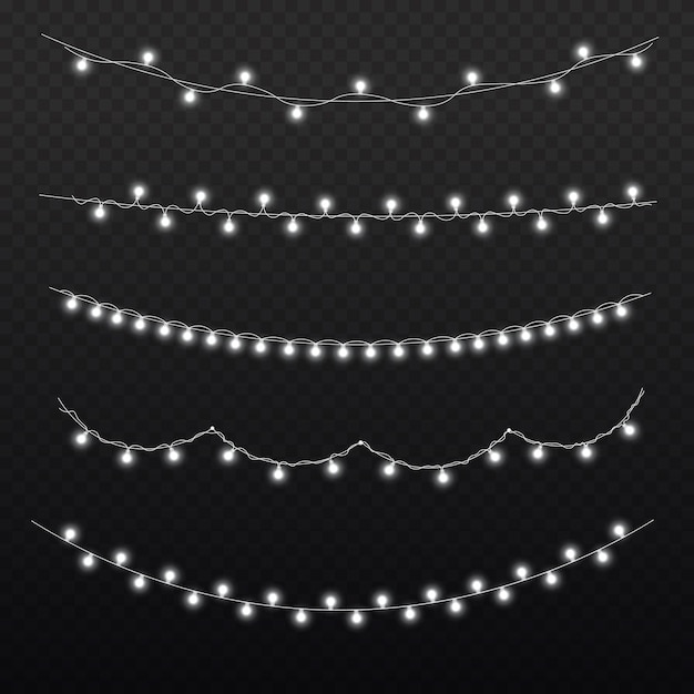 White light garland led neon lights