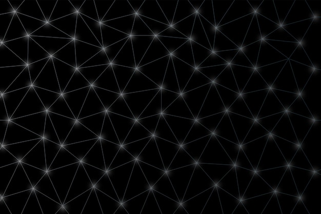 White line low poly as technology background